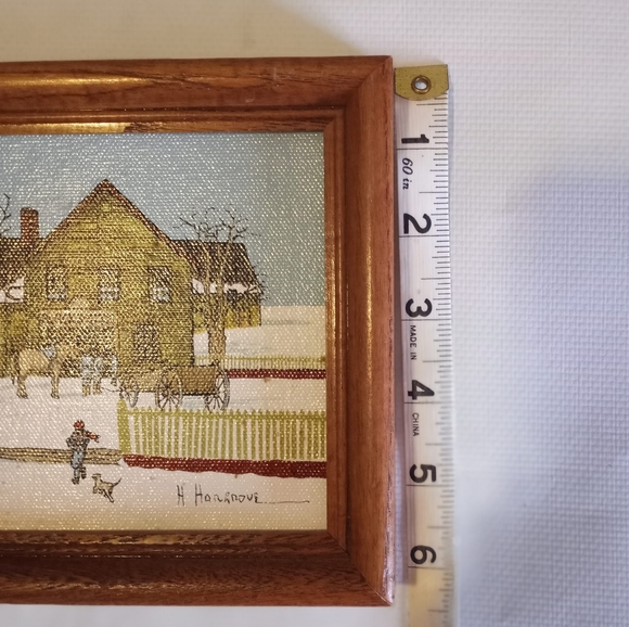 Vintage H. Hargrove Framed signed Oil Painting - Picture 6 of 6